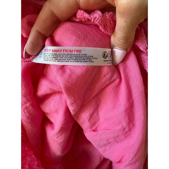 Free people Josephine mini bubble dress in bubblegum pink size small - Picture 12 of 13